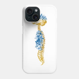 Human Spine with Brain Phone Case