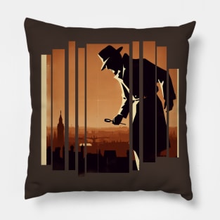 Detective Looking Down Pillow