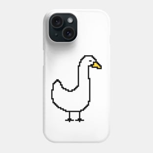 Pixelart White Goose Phone Case