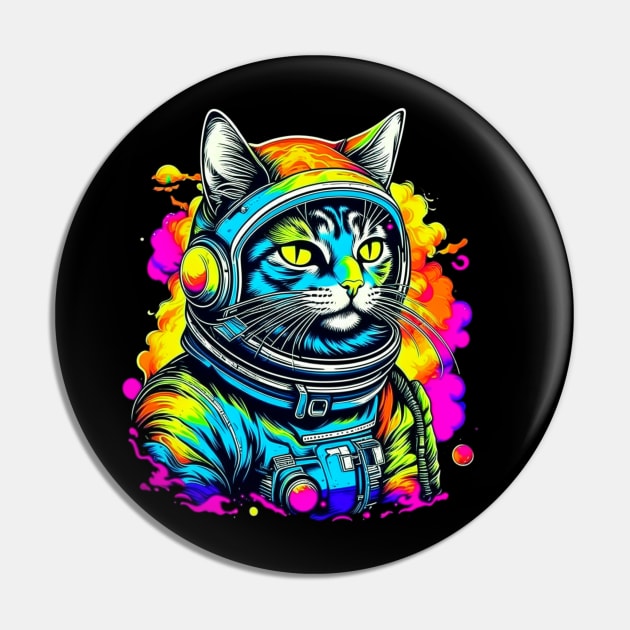 cat astronaut psychedelic Pin by Craftycarlcreations