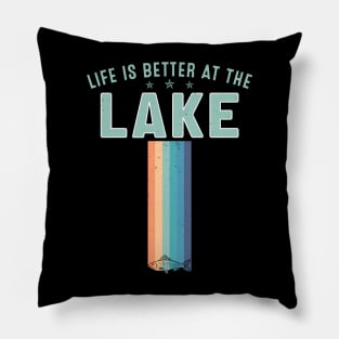 Life is better at the Lake Retro Pillow