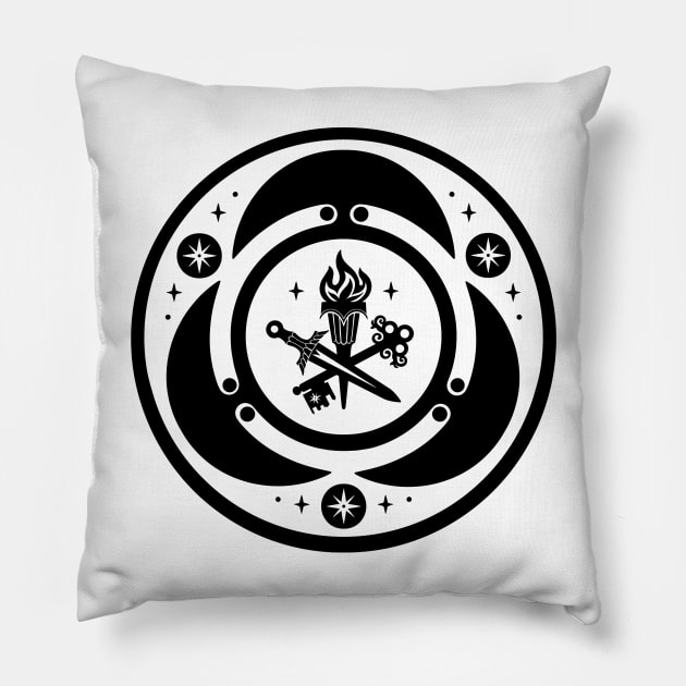 hecate symbol. greek godess sigil. strovolos hekate Pillow by OccultOmaStore