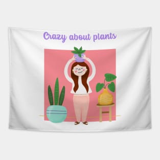 Crazy Plant Lady Tapestry