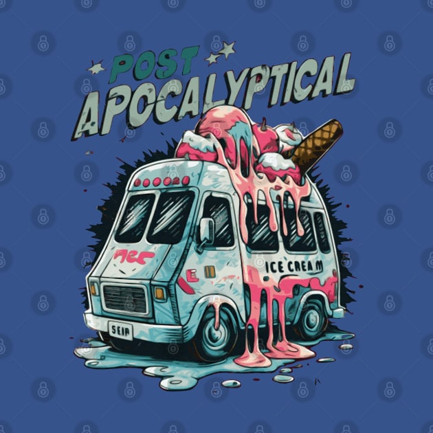 Ice Cream Post Apocalyptic Ice Cream Truck by SpottydoggCreatives