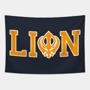 Lion Khanda Tapestry