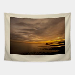 Golden Sunrise over St Mary's Island Tapestry