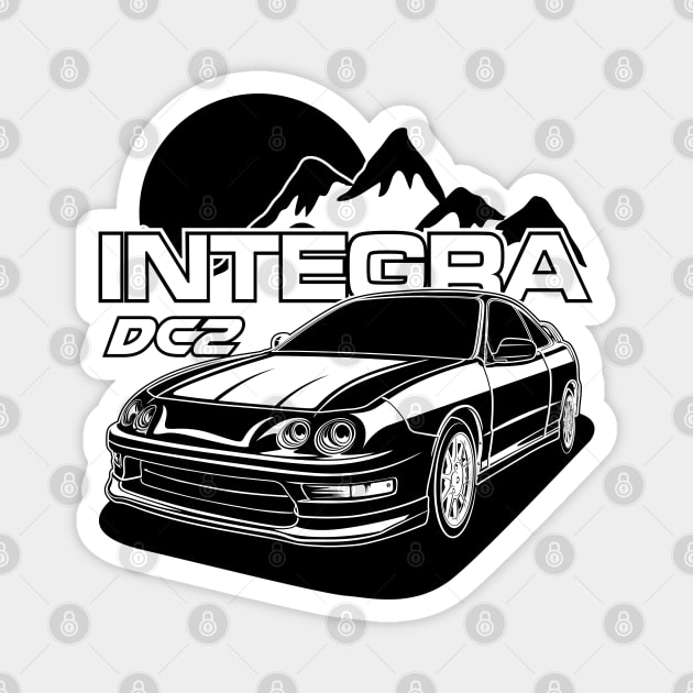 INTEGRA DC2 (Black Print) Magnet by WINdesign