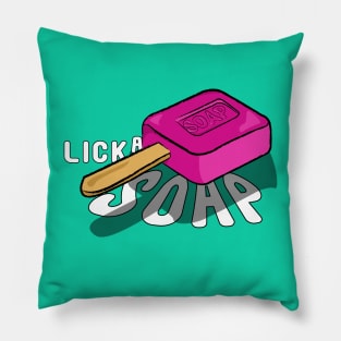 Lick a Soap - Whimsical Soap Bar Lollipop Pillow