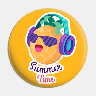 Pineapple Summer Time Pin