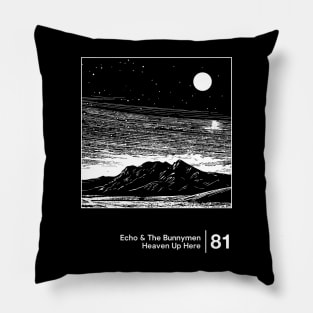 Echo & The Bunnymen - Minimalist Style Graphic Artwork Pillow