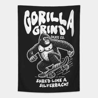 Gorilla Grind Skate Co. // Shred Like a Silverback! // Funny Skateboard Gorilla Tapestry