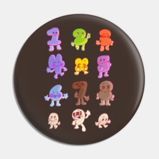 BFB All Numbers Algebraliens Pack Pin