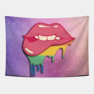 Kiss lips mouth kiss love valentine day Tapestry