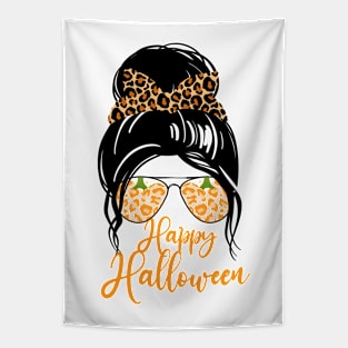 Halloween Leopard Mom Costume Happy Halloween 2021 Halloween Scary And Horror Funny Halloween Day Tapestry