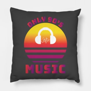 Only 90s Music Pillow