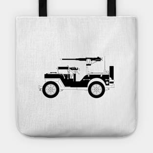 The Willys Black Outline Tote