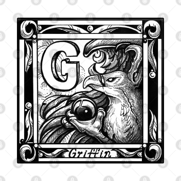 G is For Griffin by Nat Ewert Art