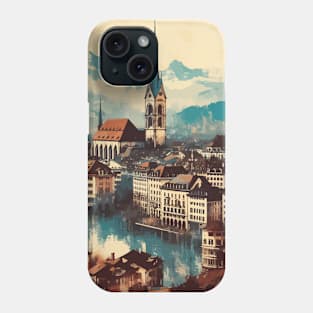 Vintage Zurich Impressionism Painting Phone Case