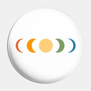 Rainbow Moon Phase Pin