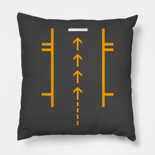 f1 pit stop top view Pillow