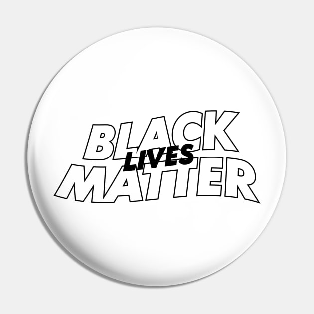 Black Lives Matter Black Pin by theDK9