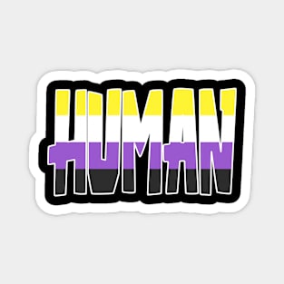 Human Nonbinary Flag Magnet