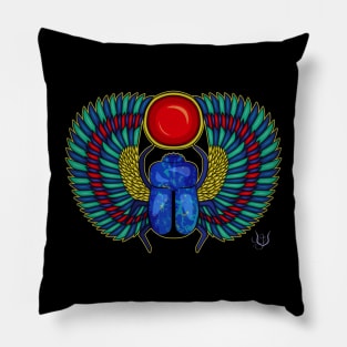 Winged Scarab Pillow