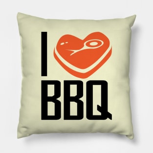 I Love BBQ Pillow