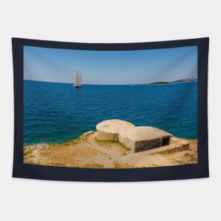 World War 2 Bunker in Rovinj, Croatia Tapestry