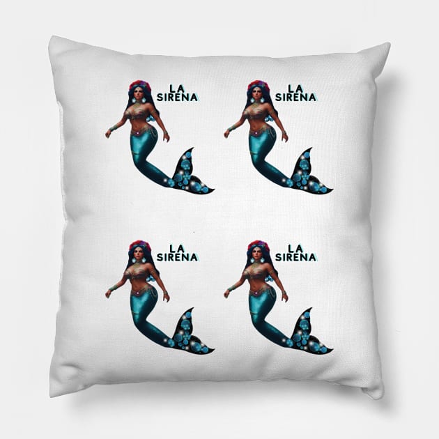 Las Sirenas Pillow by MGRCLimon