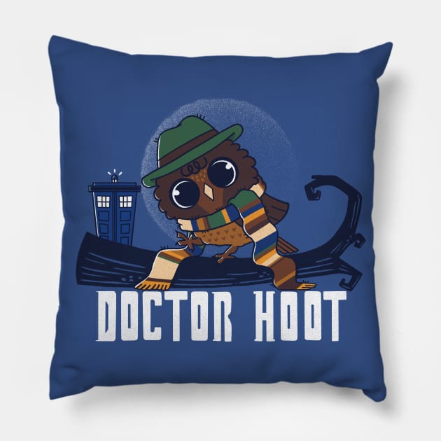 Doctor Hoot Pillow by TaylorRoss1