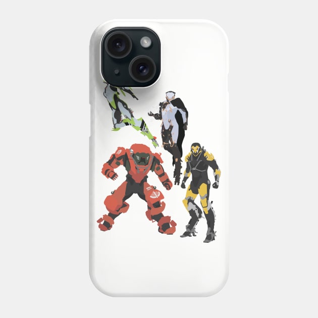 Anthem - All 4 Javelins Vector Art Phone Case by FireDragon04