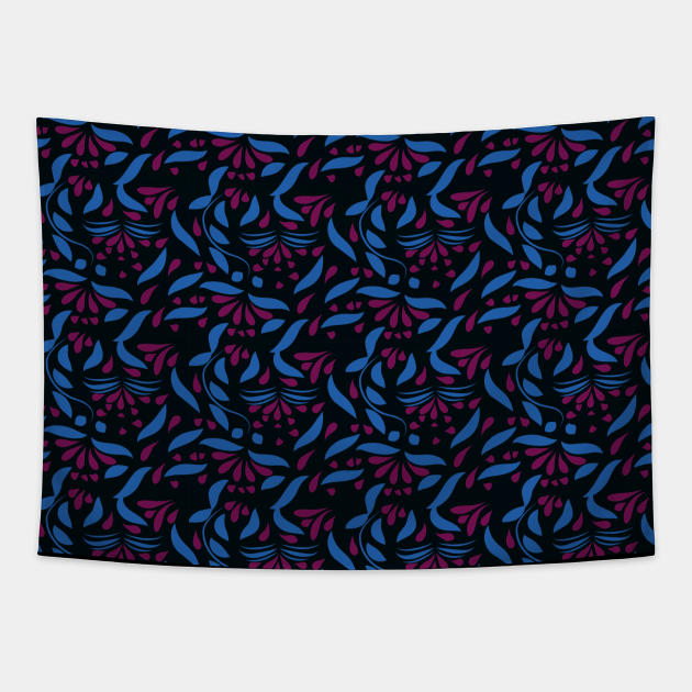 abstract seamless floral pattern exotic shapes Tapestry by Eskimos