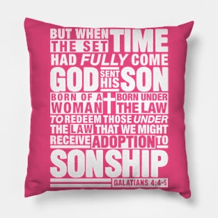 Galatians 4:4-5 Pillow