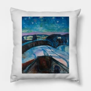 Starry Night by Munch Pillow