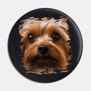 Yorkshire Terrier Face Yorkshire Terrier Dog Lover Pin