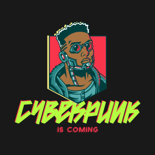 Cyberpunk Future Is Here 2077 T-Shirt