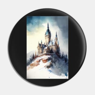 Castle On A Snowy Hill Pin