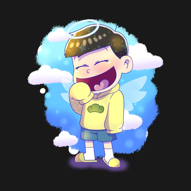 Osomatsu-san : Jyushimatsu Chibi (Angel) by UndertaleSquirrel