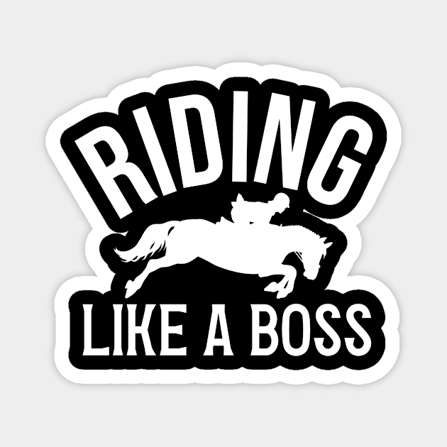 Horse Rider Quote Magnet by The Jumping Cart