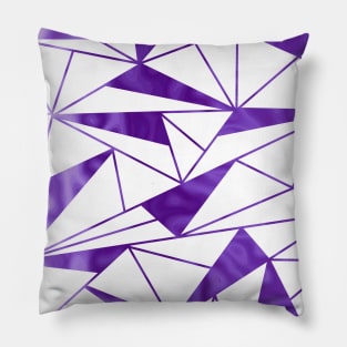 PURPLE Geometric Abstract Pillow