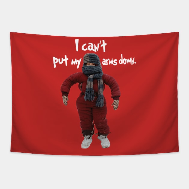 I CAN'T PUT MY ARMS DOWN Tapestry by YourLuckyTee