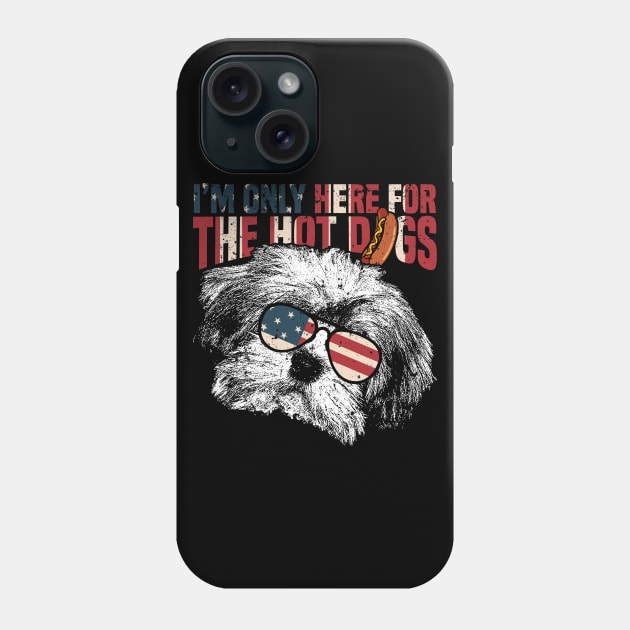 Havanese Shirt Funny 4th of July Pup Tee Phone Case by Madfido