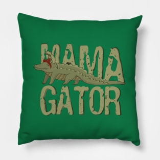 Mamagator - Swamp Family Pillow