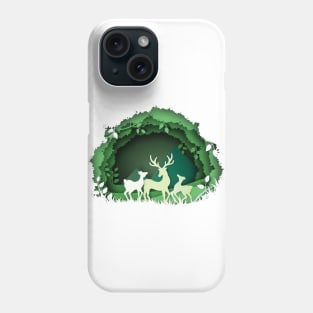 deer back to nature Phone Case