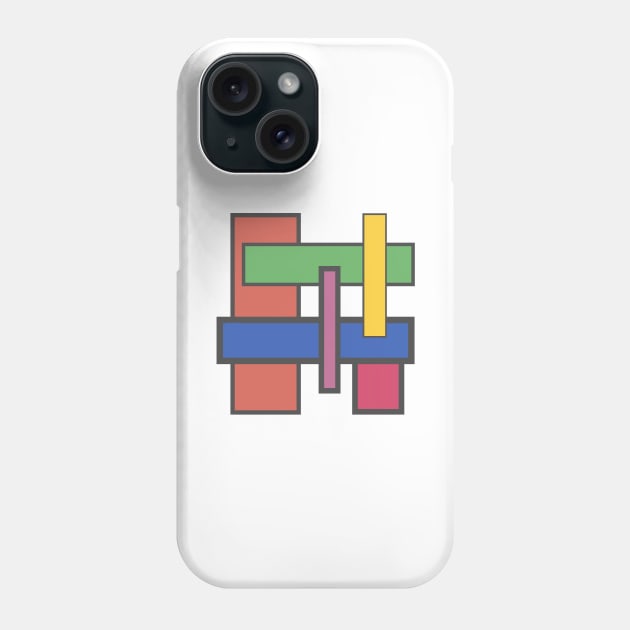 Colorful Rectangles Phone Case by NinoKhato