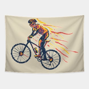 Mountain biker Tapestry