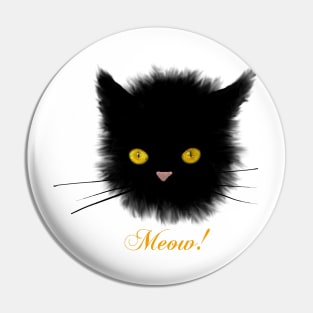 Black Cat - Halloween Pin