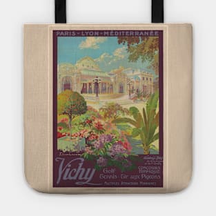 Vichy France Railroad Vintage Poster 1925 Tote