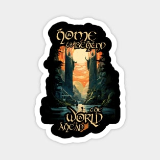 Home is Behind, the World Ahead - Stone Guardians - Fantasy Magnet